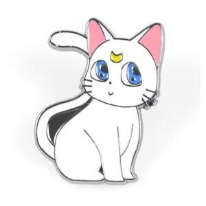 The White Cat in Sailor Moon Artemis Enamel Pins 84-1